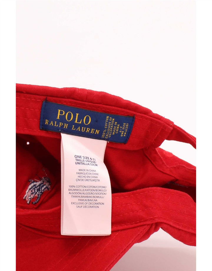 Polo Ralph Lauren Boys Baseball Cap One Size 4-7 år Rød Bomuld