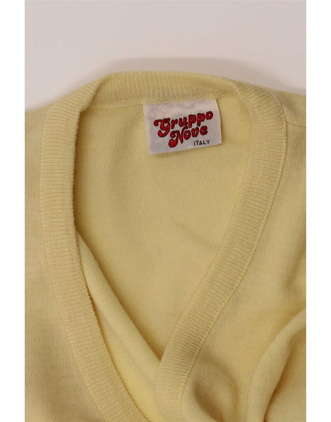 Vintage Herrevest Tank Top IT 52 Stor Gul