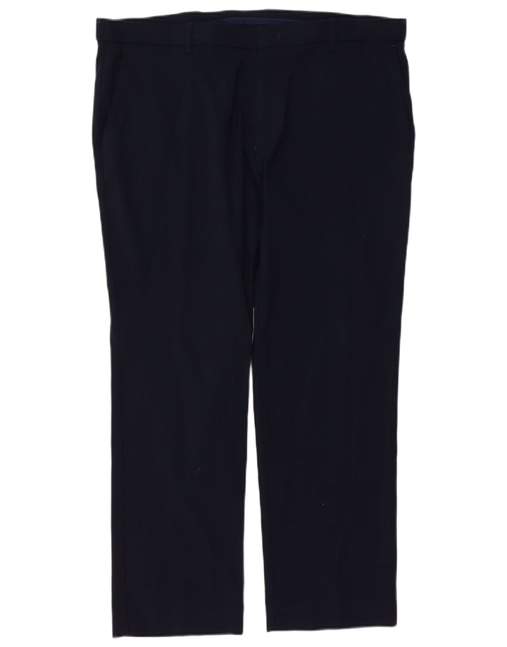 TOMMY HILFIGER Straight Chino-bukser til mænd W38 L29 Navy Blue Rayon