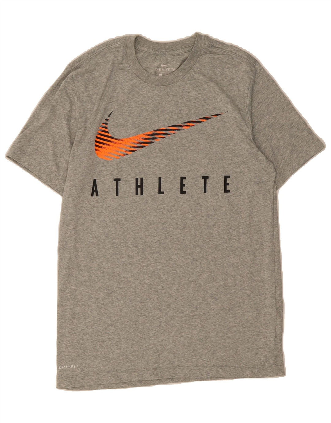 NIKE Mens Dri Fit Graphic T-Shirt Top Small Grey Polyester Vintage Nike and Second-Hand Nike from Messina Hembry 