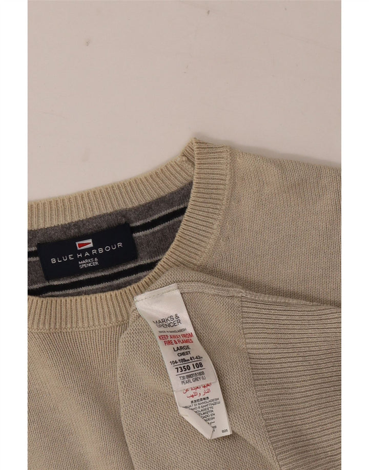 Marks & Spencer Herre sweater med rund hals DK 41/43 Stor grå