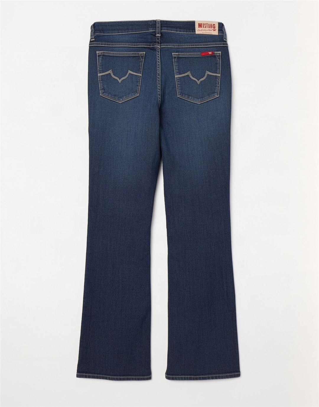 Mustang Dame Bootcut Jeans W32 L32 Marineblå Bomuld