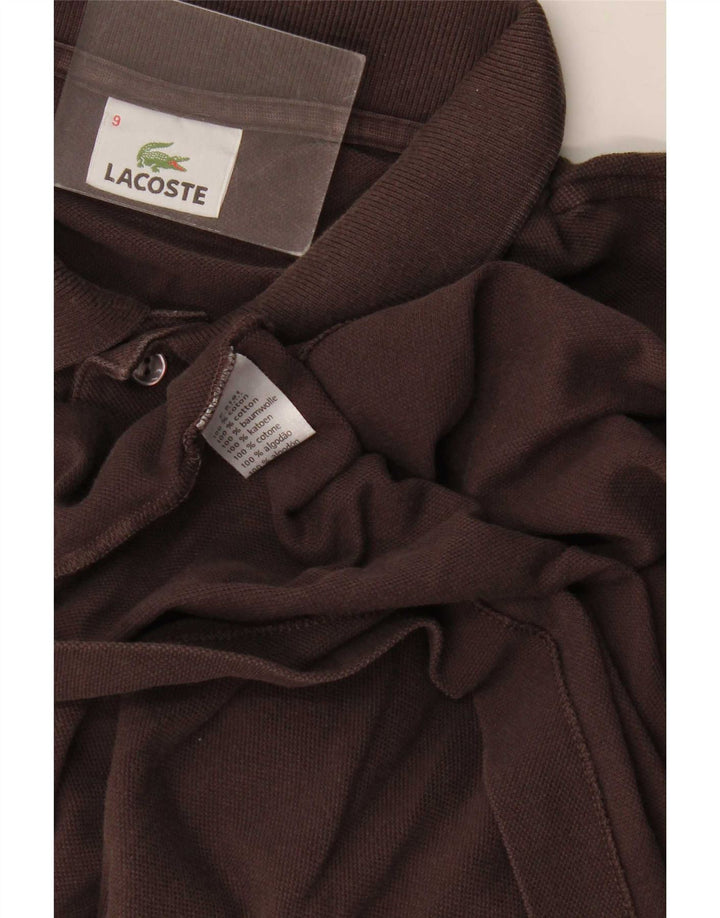 Lacoste herre poloskjorte str. 9 4XL brun bomuld