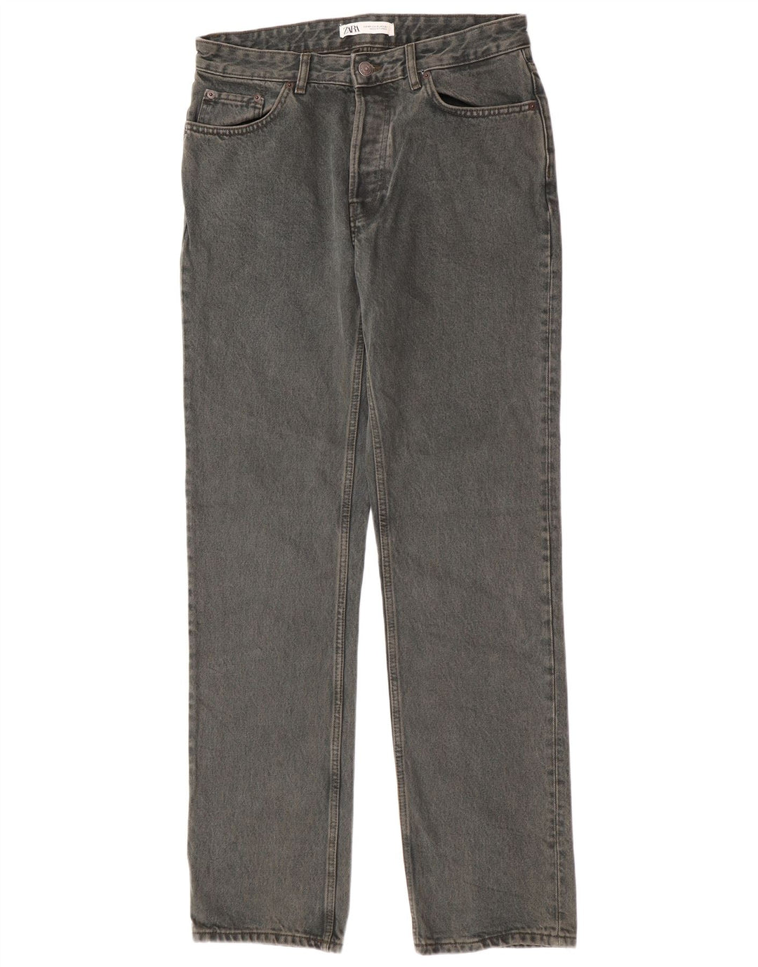 Zara Straight Jeans til mænd EU 40 MMedium W31 L33 Grøn