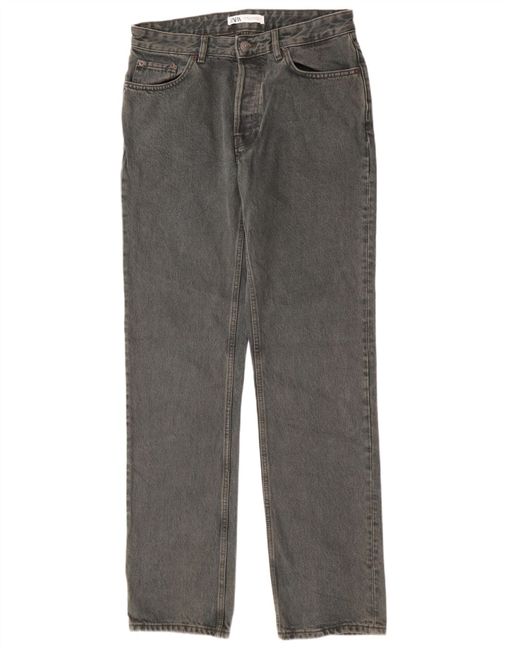 Zara Straight Jeans til mænd EU 40 MMedium W31 L33 Grøn