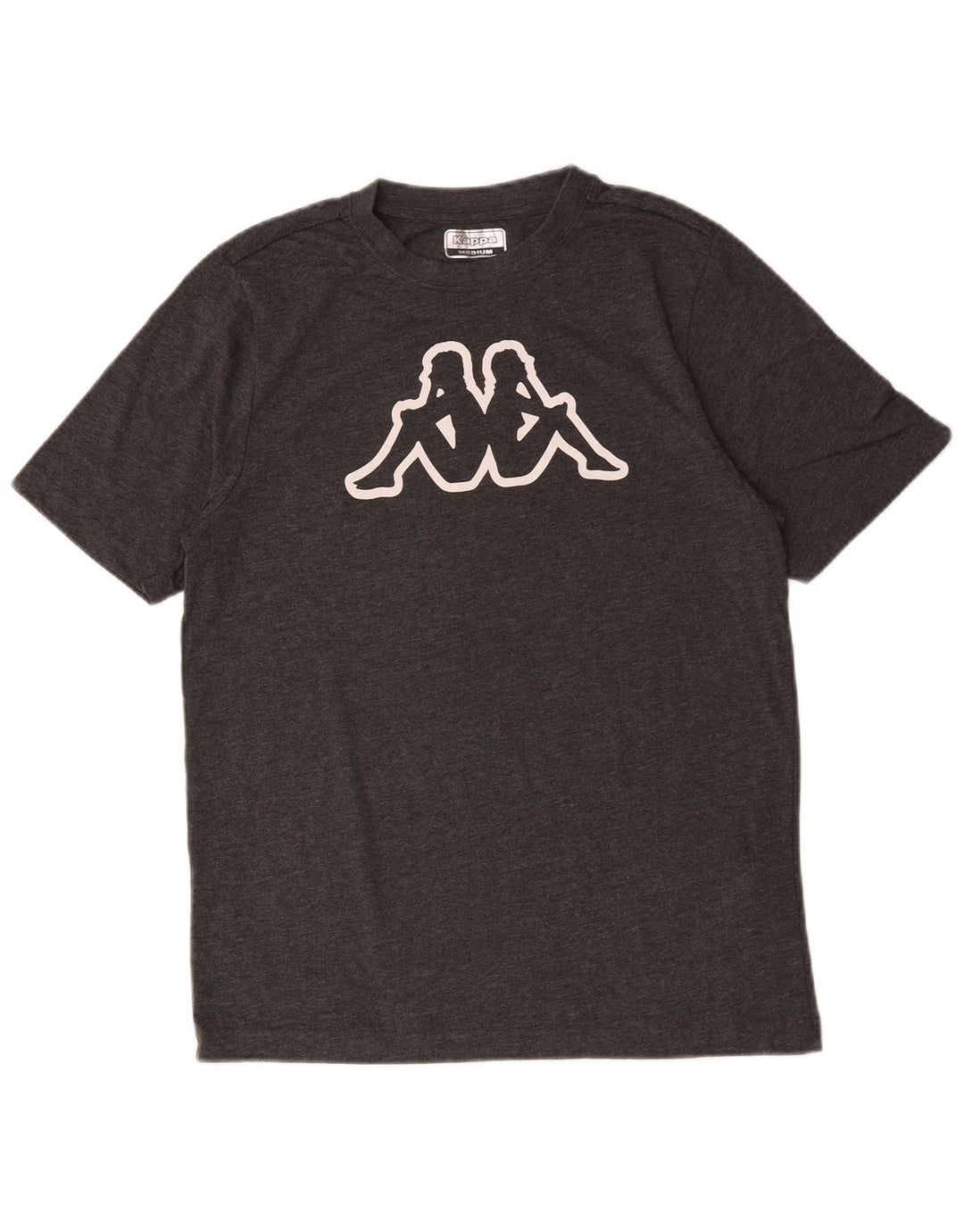 Kappa Herre grafisk T-shirt Top mellemgrå bomuld