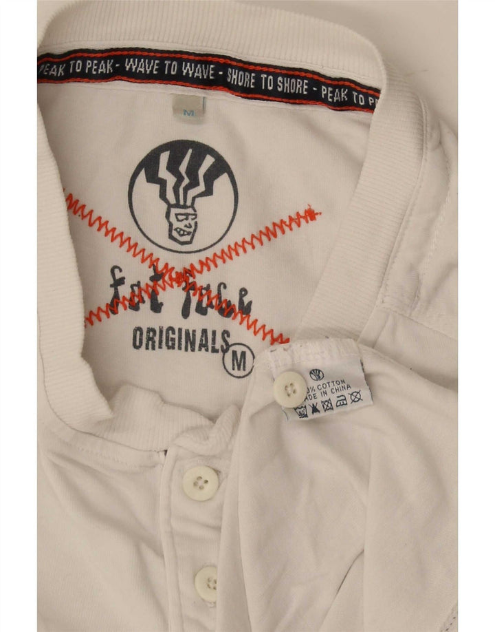 Fat Face Herre T-Shirt Top Medium Hvid Bomuld
