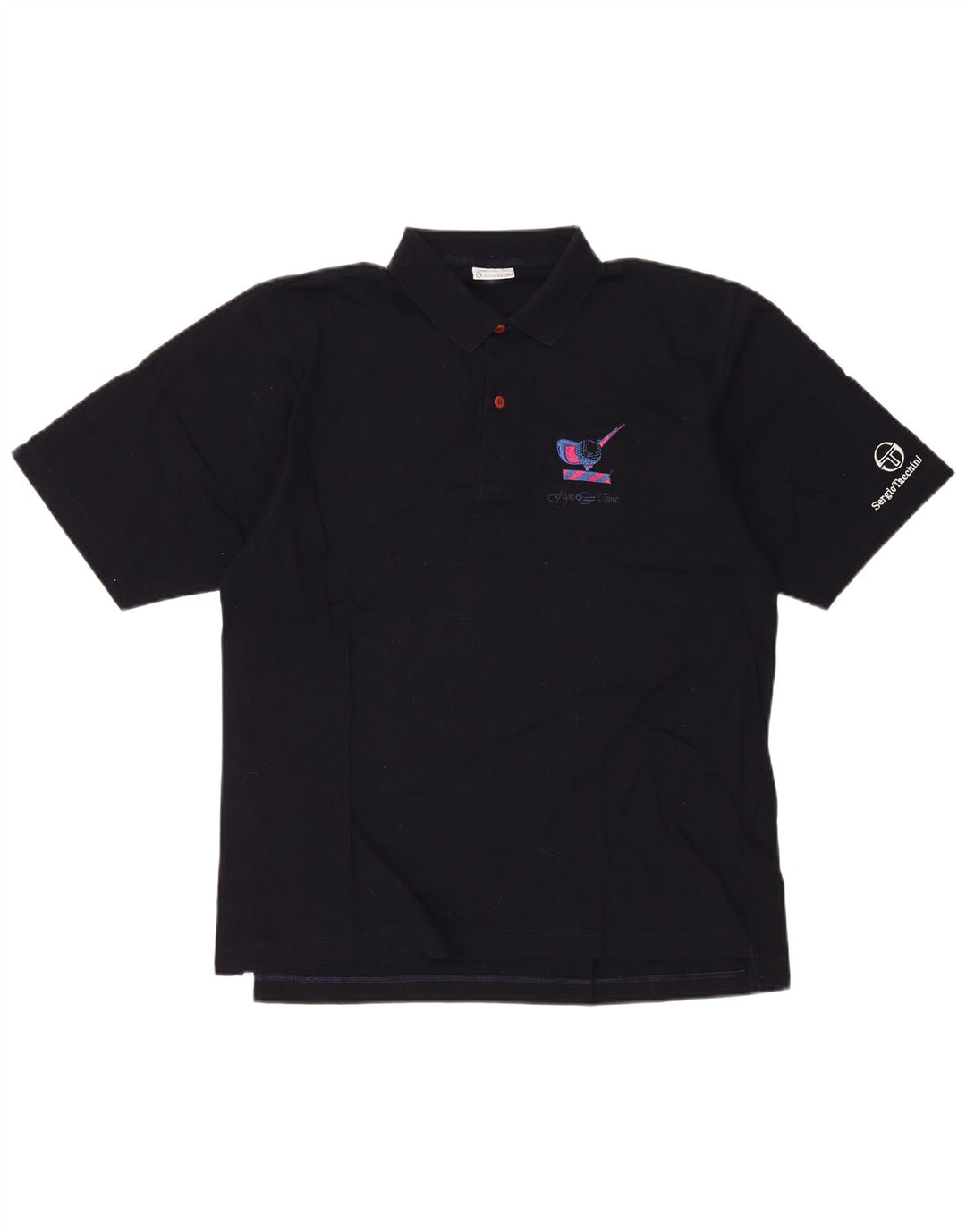 Sergio Tacchini Herre poloshirt Stor marineblå bomuld