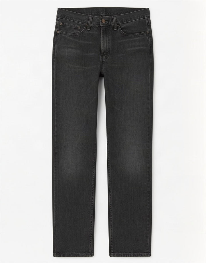 Levi's Straight Jeans til mænd W34 L34 Sort bomuld