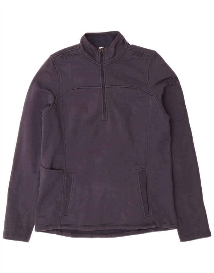 UNDER ARMOR Herre Cold Gear Zip Neck Sweatshirt Jumper Medium Navy Blue