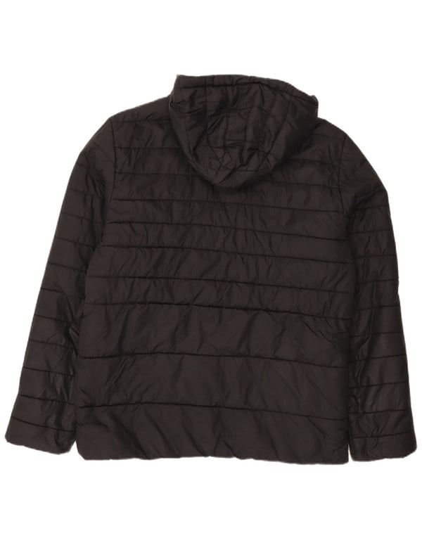 Jack & Jones Herre hættepolstret jakke UK 40 Large Black