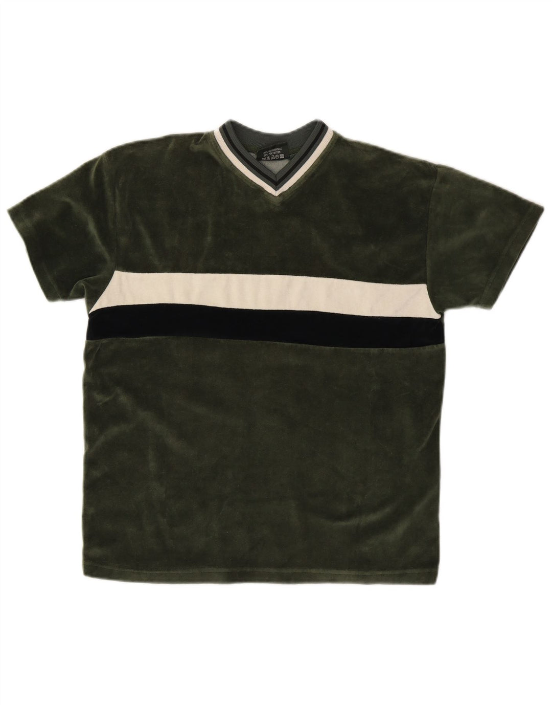 VINTAGE T-shirt til drenge 12-13 år Medium Grøn Colourblock Bomuld