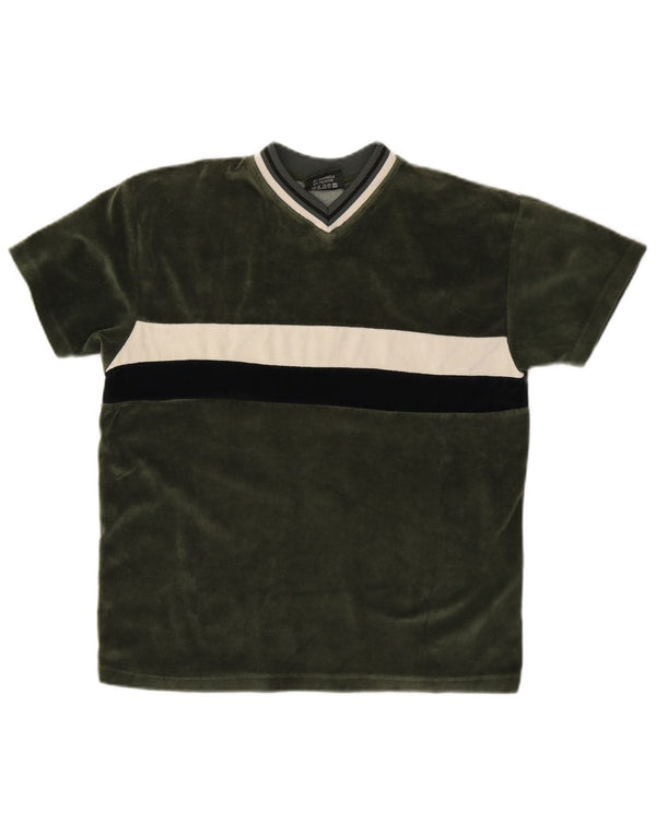 VINTAGE T-shirt til drenge 12-13 år Medium Grøn Colourblock Bomuld