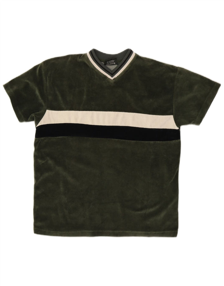 VINTAGE T-shirt til drenge 12-13 år Medium Grøn Colourblock Bomuld