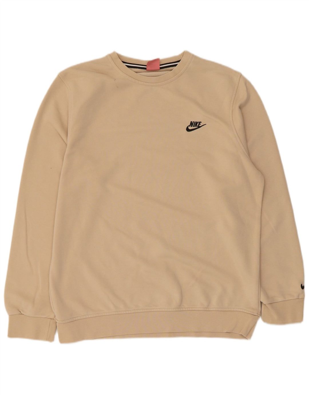 Nike Dame Sweatshirt Jumper UK 20 2XL Beige Bomuld