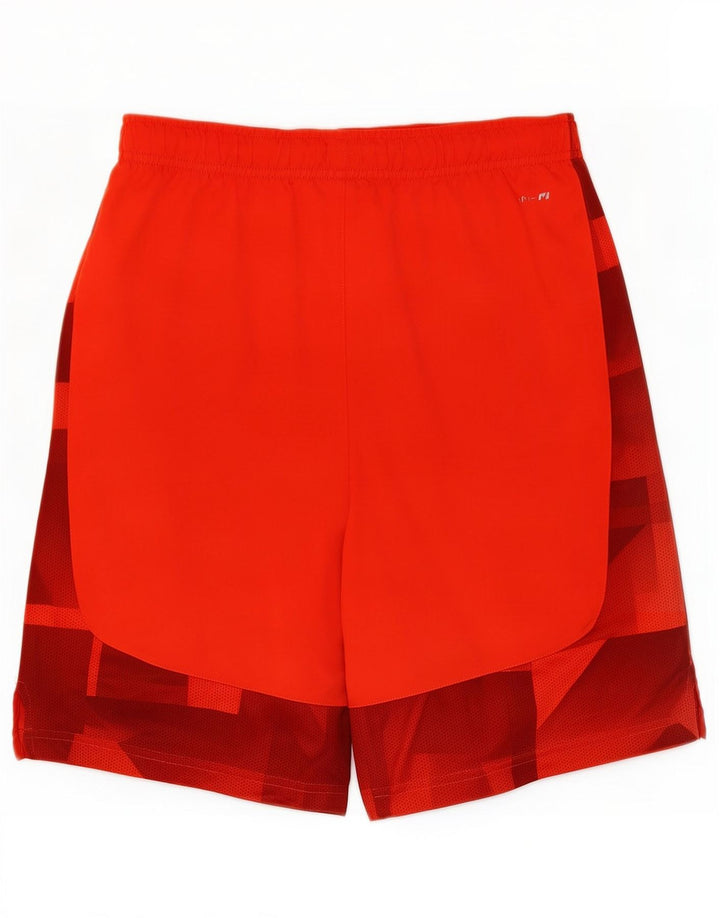 Nike Herre Dri Fit grafiske sportsshorts XL Rød Geometrisk Polyester