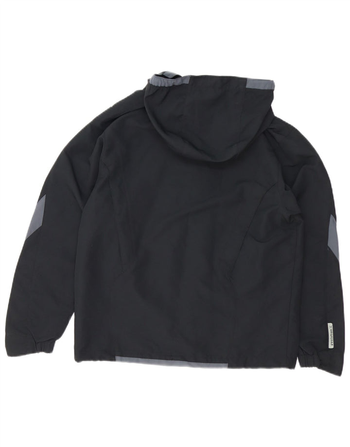 UMBRO Regnjakke med hætte til kvinder UK 14 Medium Sort Colourblock Polyester