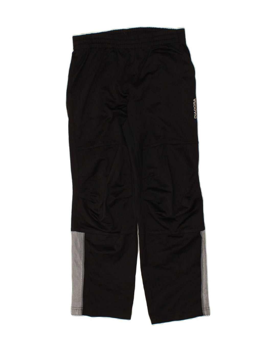 DIADORA Boys Tracksuit Trousers 9-10 Years Black Colourblock Polyester Vintage Diadora and Second-Hand Diadora from Messina Hembry 