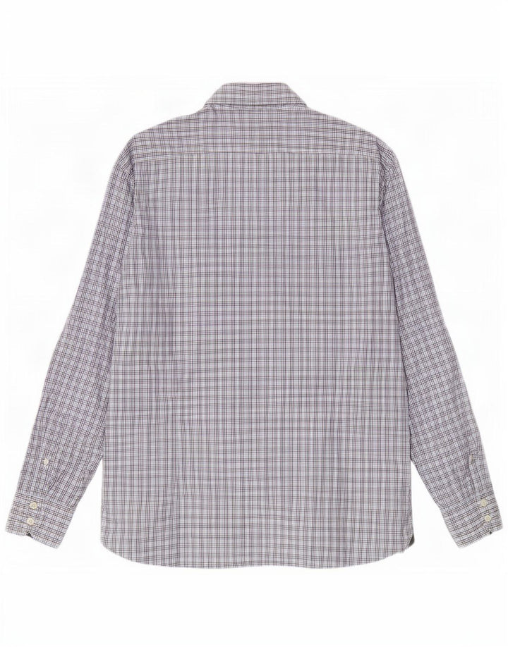Hackett herre Slim Fit skjorte XL grå ternet bomuld