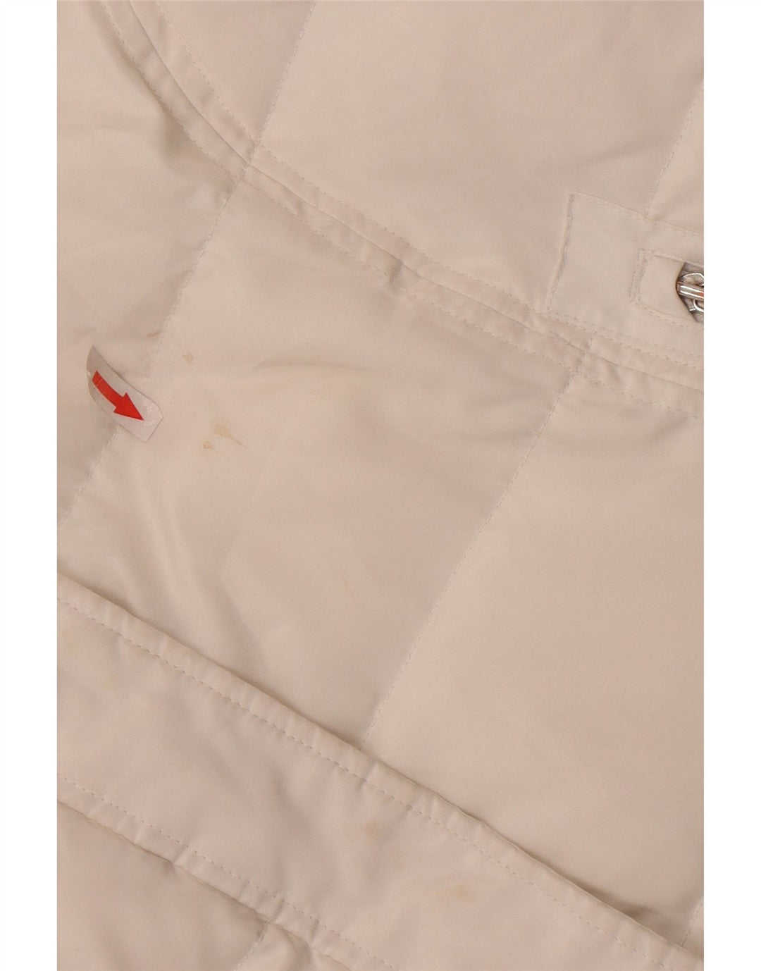 Calvin Klein Polstret hættejakke til kvinder UK 16 Stor hvid polyester