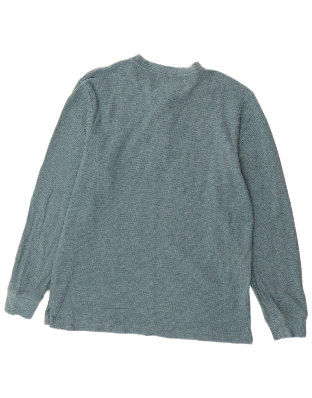 L.L.BEAN Herre Traditional Fit Top Langærmet Lille Blå Bomuld