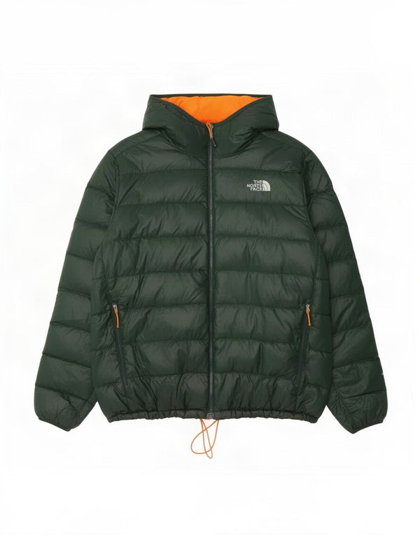 The North Face Herre hættepolstret jakke UK 42 XL Grøn nylon