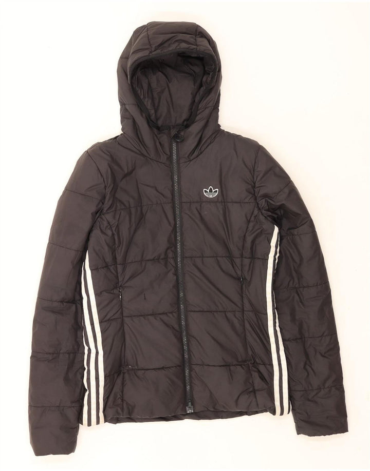 Adidas hættejakke til kvinder UK 10 Lille sort polyester