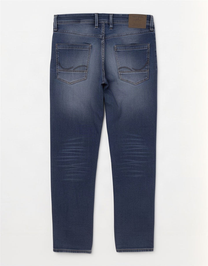 Jack & Jones Herre Tim Slim Jeans W32 L30 Blå Bomuld