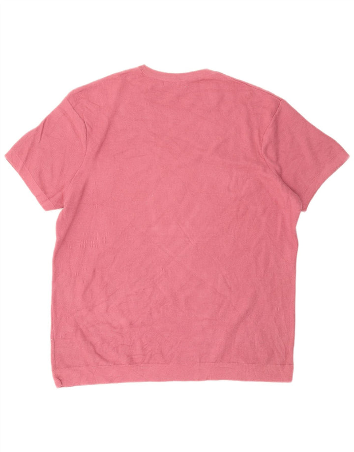 Zara Herre T-Shirt Top XL Pink