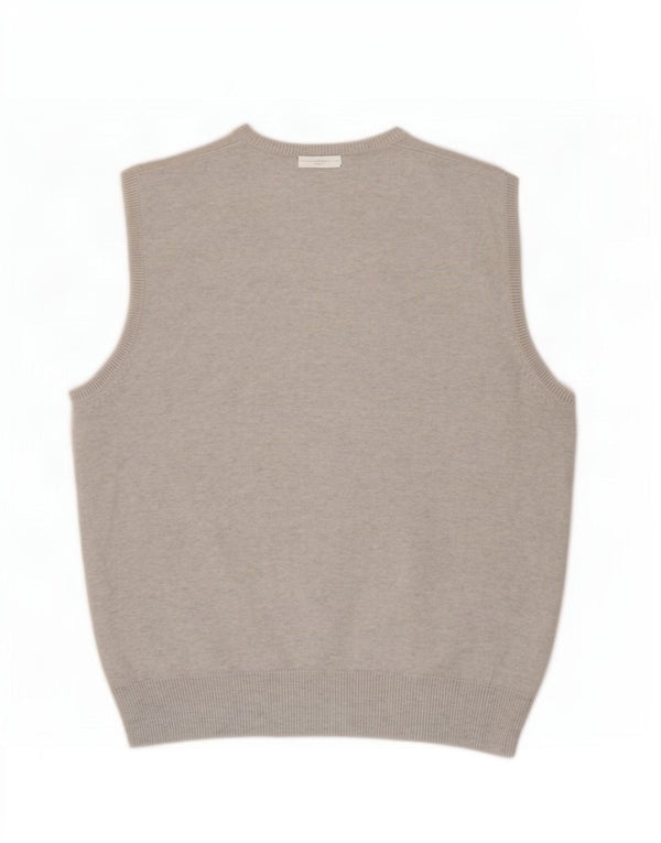 Marks & Spencer Herre Blue Harbor Vest Tank Top Stor Grå Bomuld
