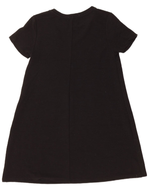 Zara Womens Shift Dress UK 14 Large Black Polyester