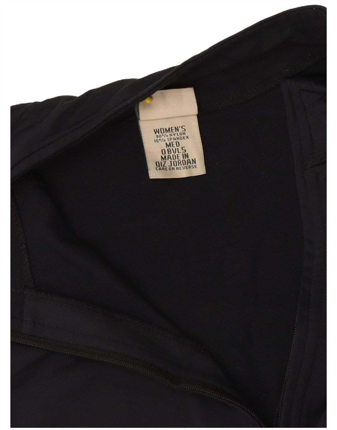 L.L.Bean Dame Pullover med lynlås-hals Træningsdragt Top UK 14 Medium Sort Nylon