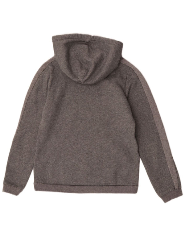 Puma Dame Hoodie Jumper UK 10 Small Grey Colourblock Sports