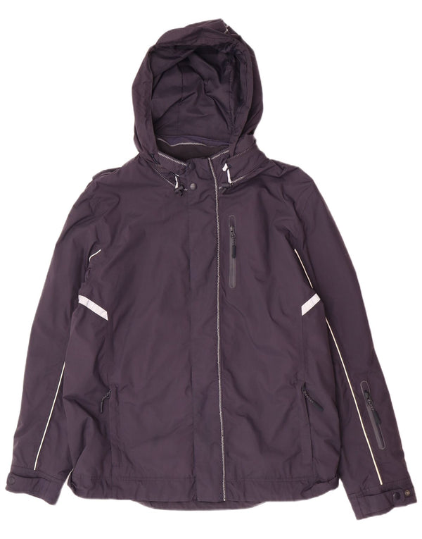 Crew Clothing Mens Hooded Windbreaker Jacket UK 42 XL Navy Blue Nylon