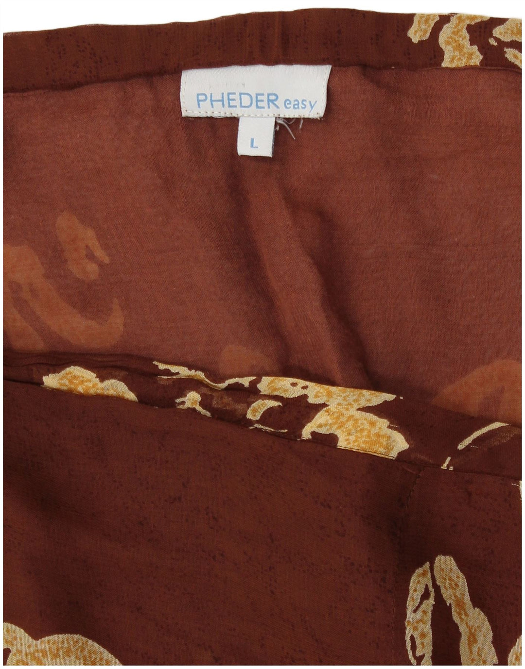 Pheder Kvinder slå nederdel Large W34 Brown Floral