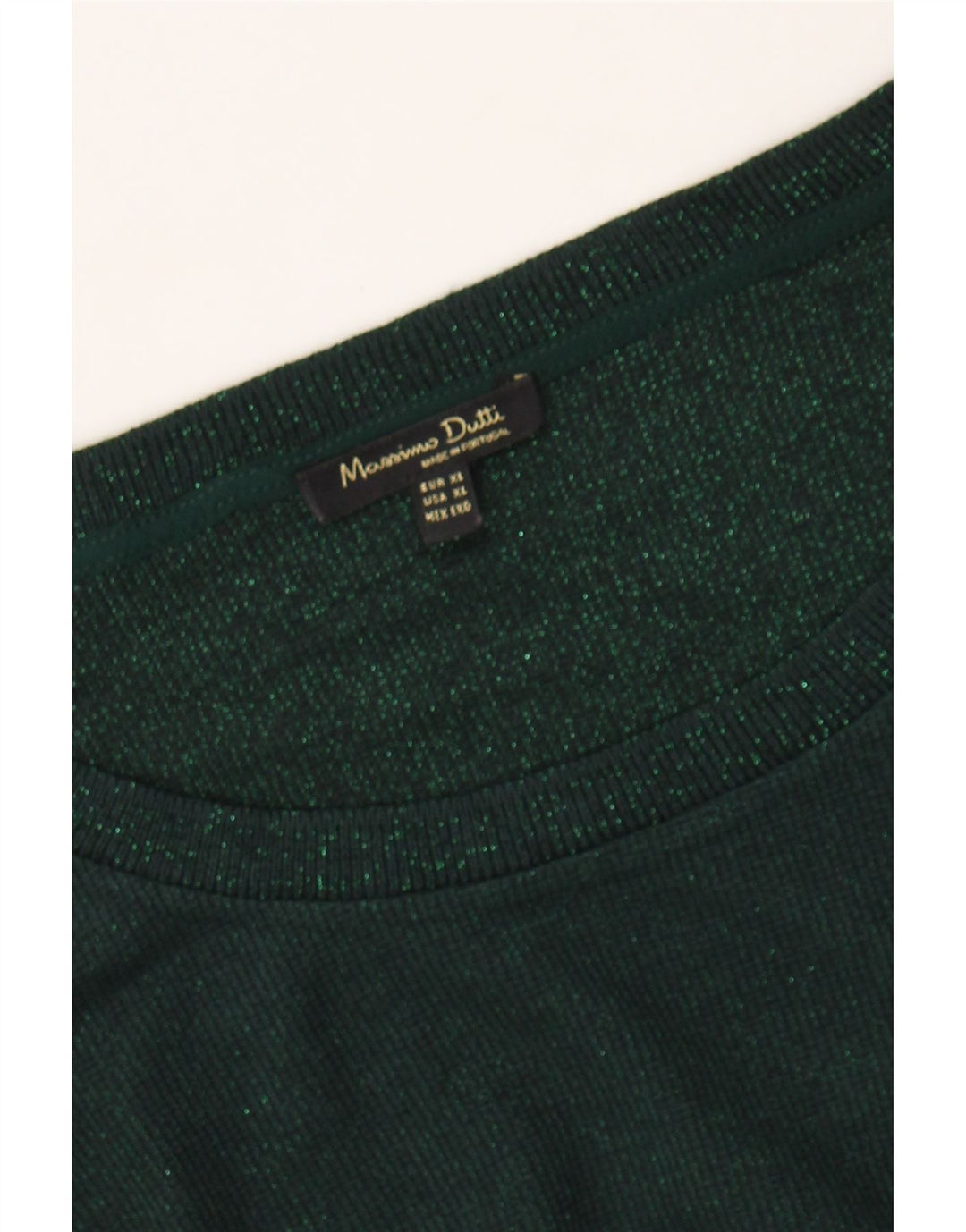 MASSIMO DUTTI Womens Top 3/4 Sleeve UK 18 XL Green Vintage Massimo Dutti and Second-Hand Massimo Dutti from Messina Hembry 