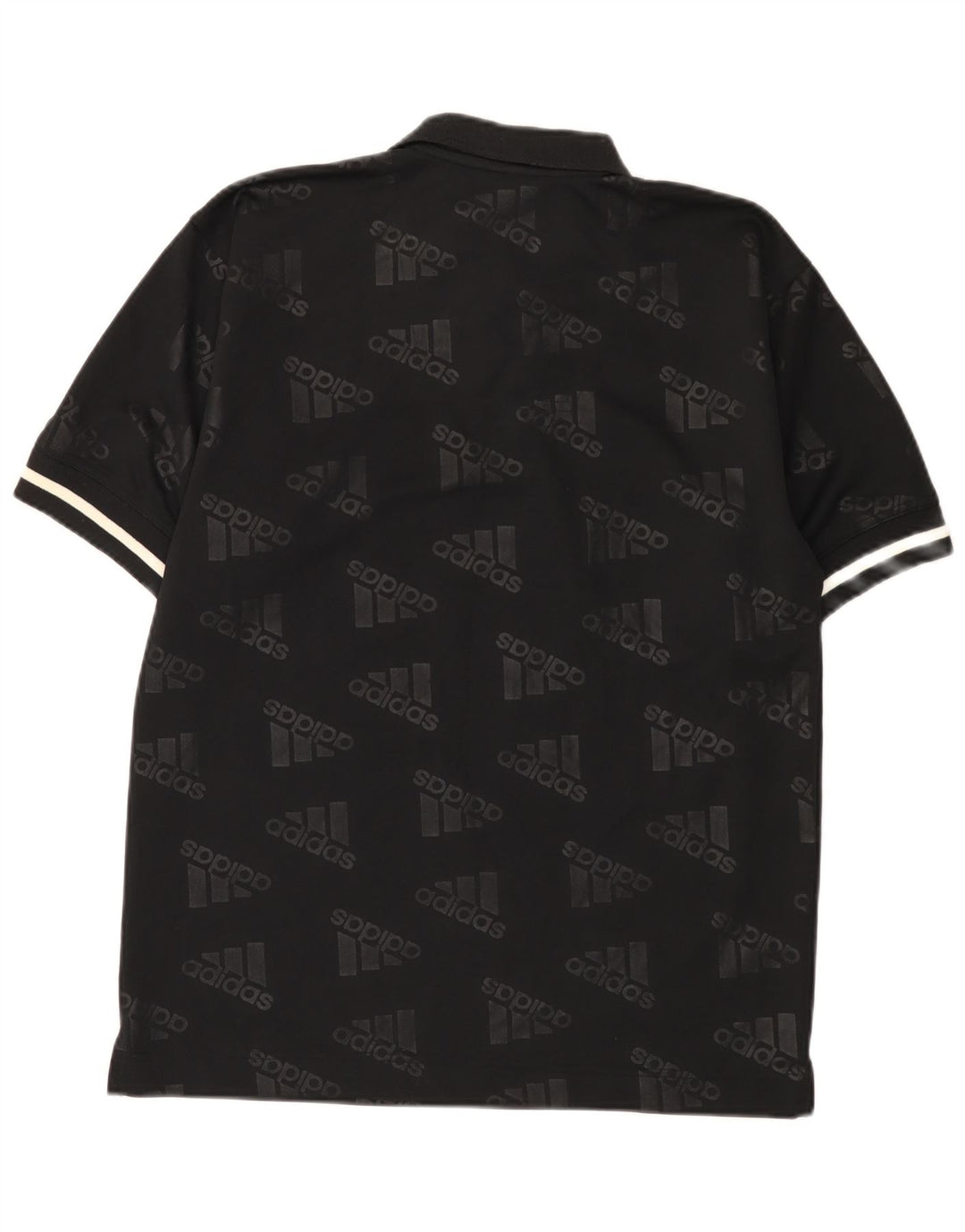 Adidas Grafisk Polo Shirt til mænd UK 36/38 Lille sort polyester