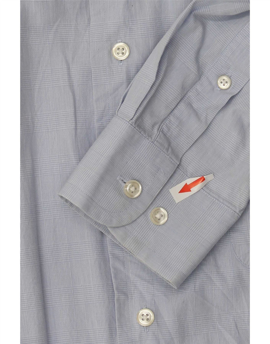 Nautica herreskjorte str. 16 Large Blue Houndstooth Bomuld