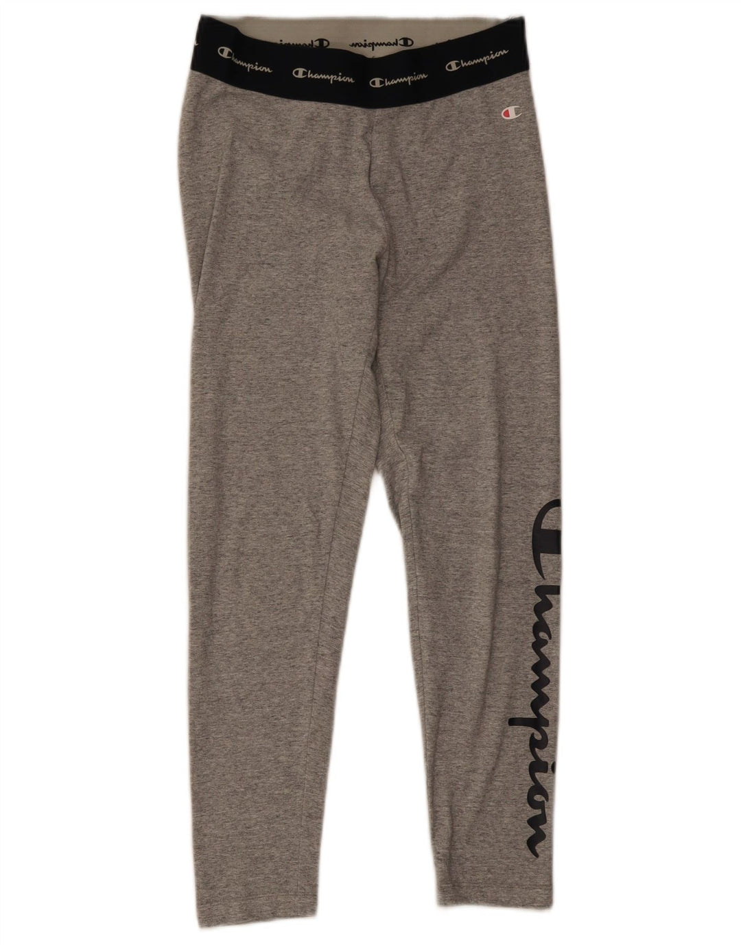 Champion Dame Grafiske Leggings UK 8 Small Grey Colourblock Bomuld