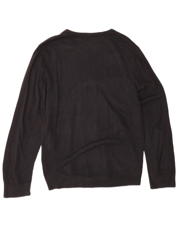Marks & Spencer Herre Blue Harbor V-hals sweater Large Navy Blue
