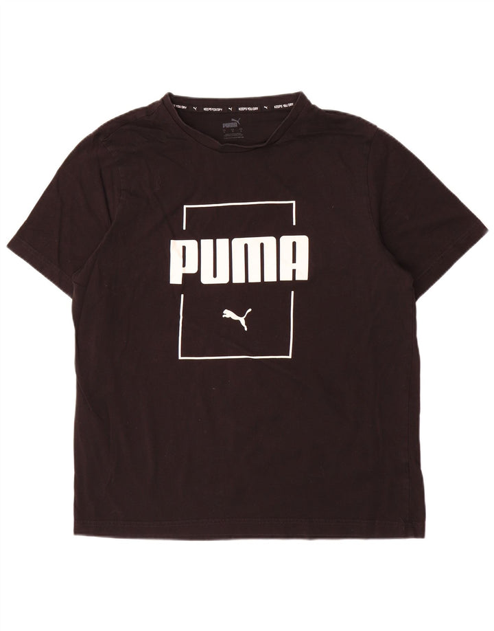 Puma Herre Grafisk T-Shirt Top Stor Sort