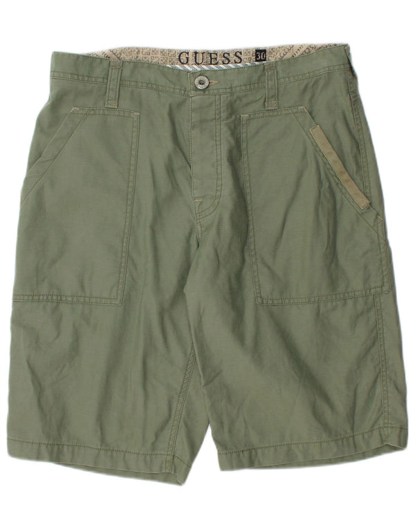 Guess Herre Cargo Shorts W30 Medium Khaki Bomuld