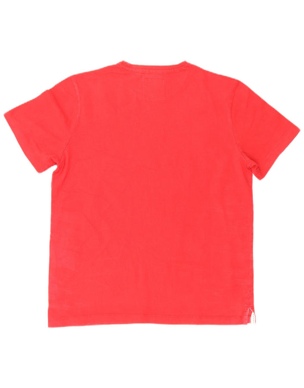 Crew Clothing Herre T-Shirt Top Stor Rød Bomuld