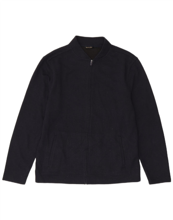 Massimo Dutti Herre træningsdragt Top jakke Stor marineblå sildeben