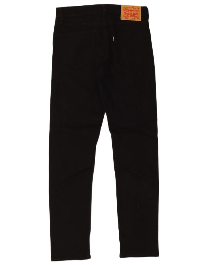 Levi's Herre 511 Slim Jeans W30 L32 Sort Bomuld