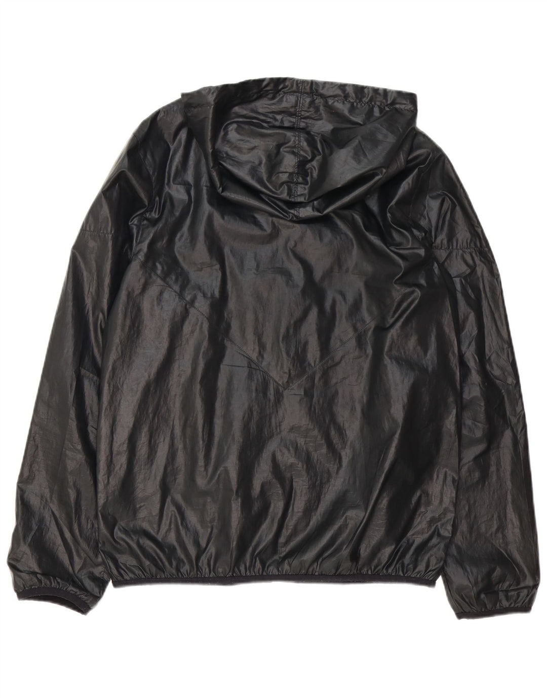 Adidas Regnjakke med hætte til mænd UK 38 Medium Sort Polyester