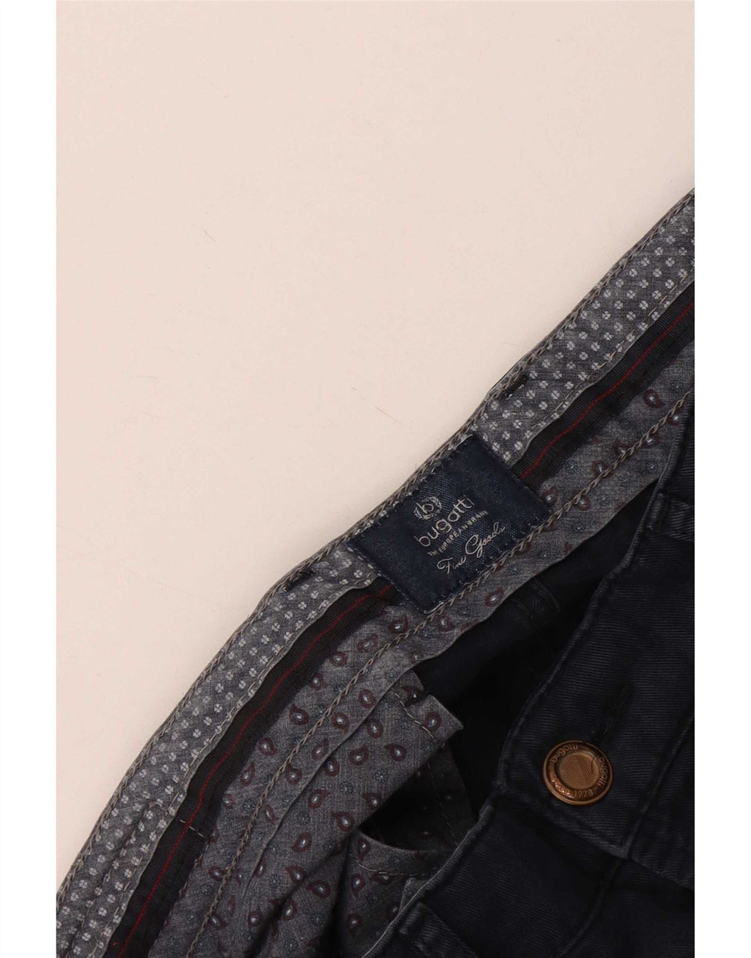 Bugatti Herre Lige Casual Bukser W34 L29 Navy Blue