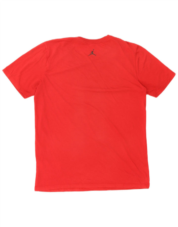 JORDAN Herre Dri Fit grafisk T-shirt Top Medium Rød Bomuld