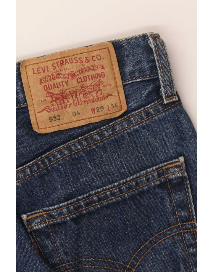 Levi's Dame 532 Flared Jeans W29 L30 Blå