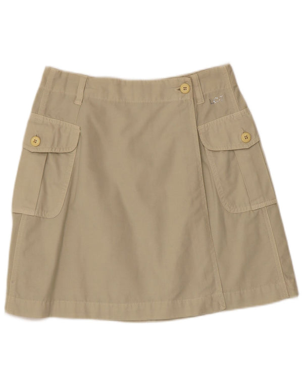 Les Copains Womens Wrap Cargo Skirt W28 Medium Beige